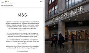 Attachment for Marks & Spencer Halts Online Sales Following Cyber Attack That Disrupts Contactless Payments